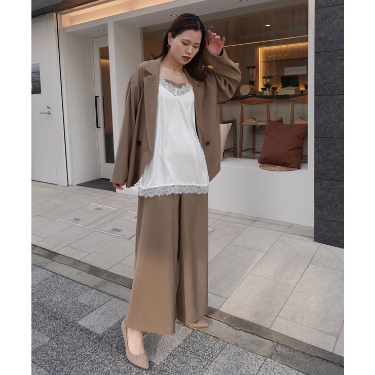 マットサテンレースキャミソール | CORNERS  | 詳細画像3 