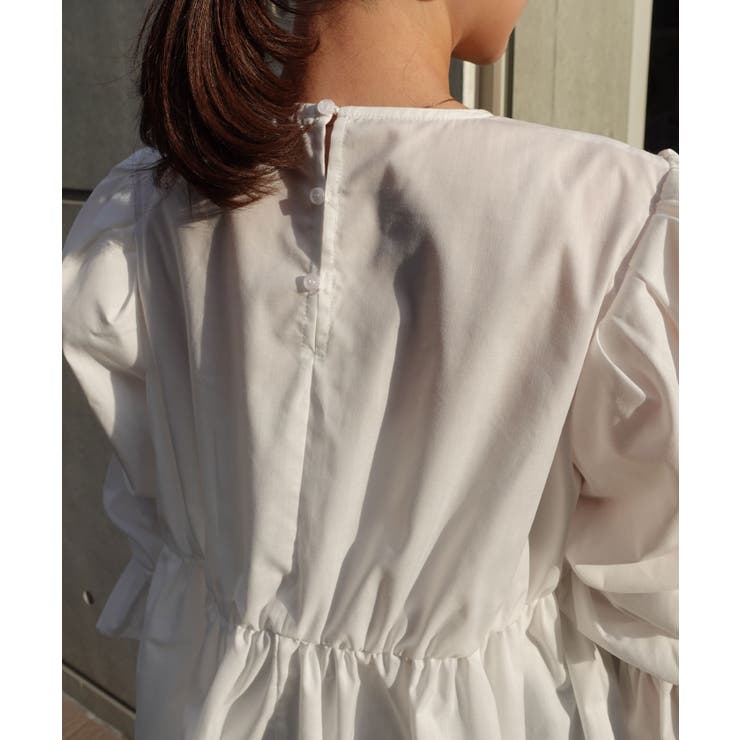 ブロードペプラムギャザーブラウス | CORNERS  | 詳細画像26 