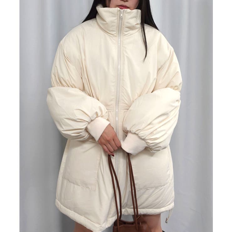 ドロストスリーブスタンドカラーミドル丈中綿ブルゾン | CORNERS  | 詳細画像2 