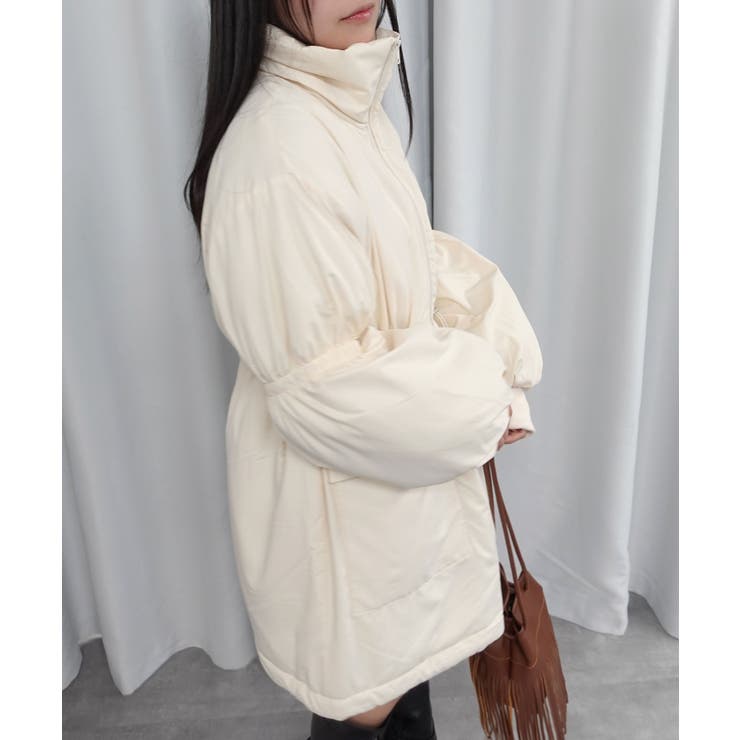 ドロストスリーブスタンドカラーミドル丈中綿ブルゾン | CORNERS  | 詳細画像1 