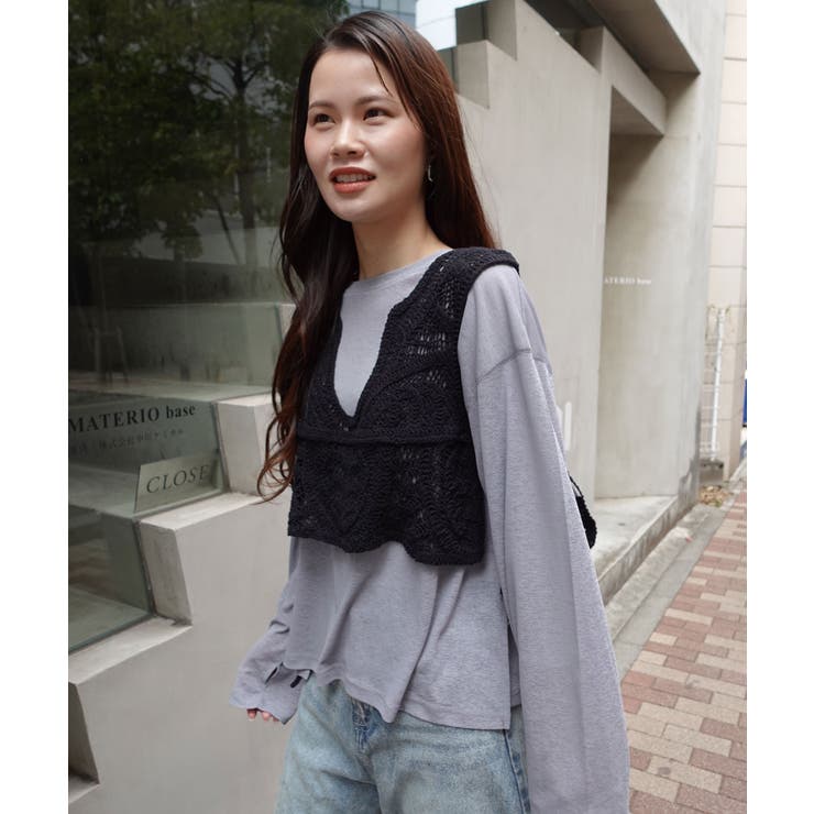 かぎ針編みサイドリボンベスト | CORNERS  | 詳細画像17 