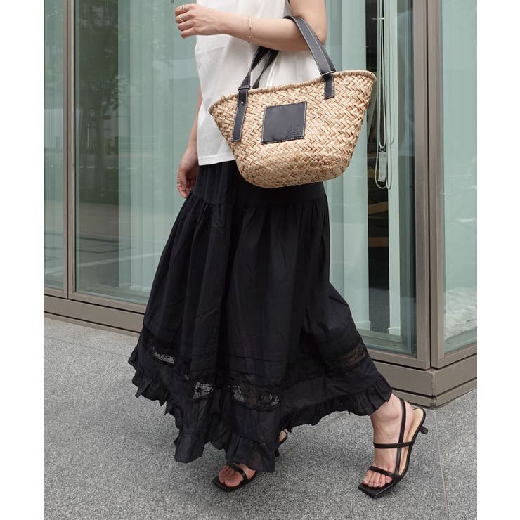 コットンレース切替ティアードスカート | CORNERS  | 詳細画像9 