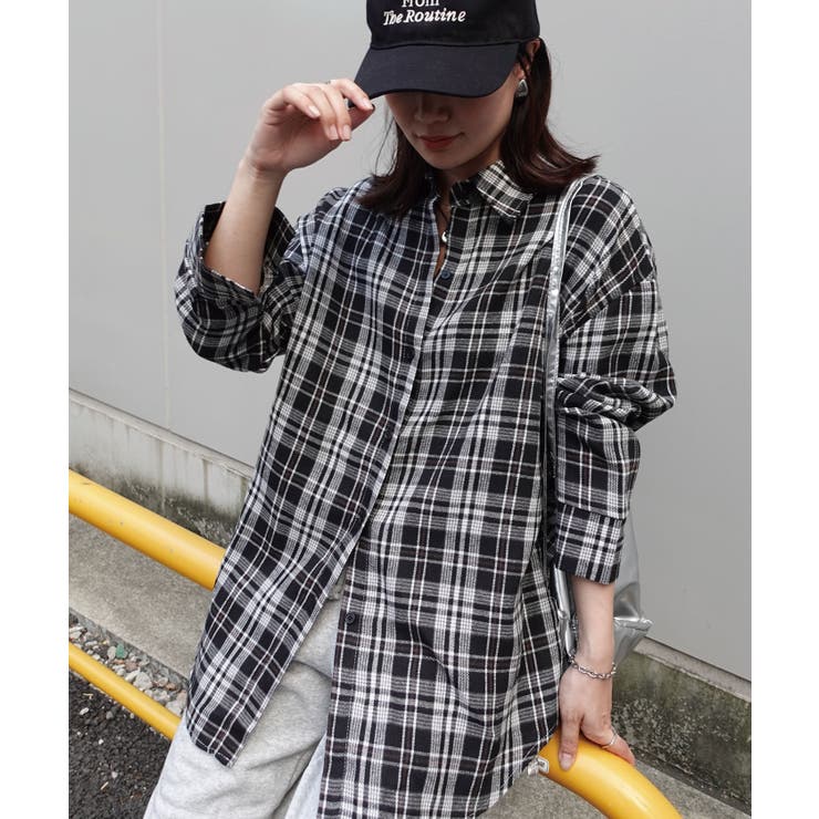 ブラック | ネルチェックシャツ | CORNERS 