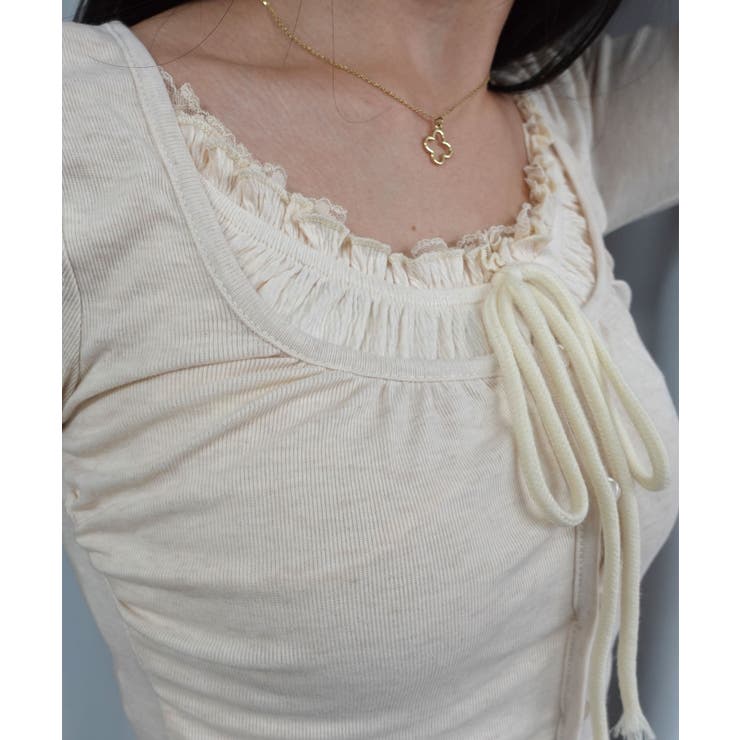 フロントリボンレイヤードフリルトップス | CORNERS  | 詳細画像11 