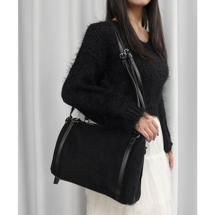 フェイクスエードボストンバッグ | CORNERS  | 詳細画像2 