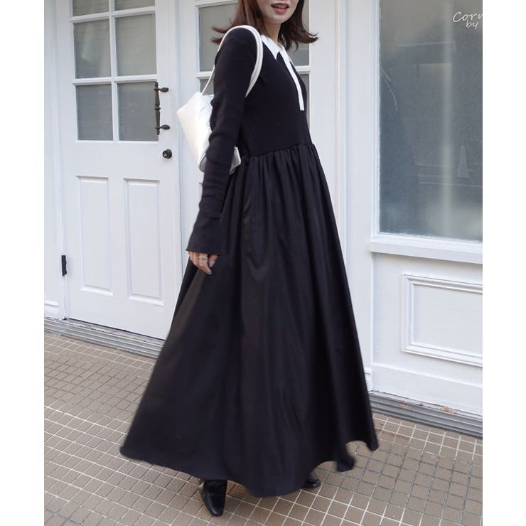 ポロネックドッキングワンピース[品番：TRIW0004247]｜CORNERS