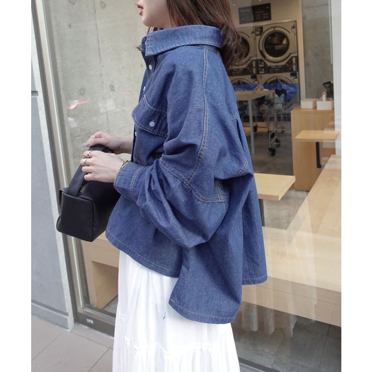 クロップドデニムシャツ | CORNERS  | 詳細画像5 