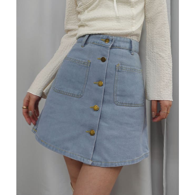 センターボタンミニスカート | CORNERS  | 詳細画像15 