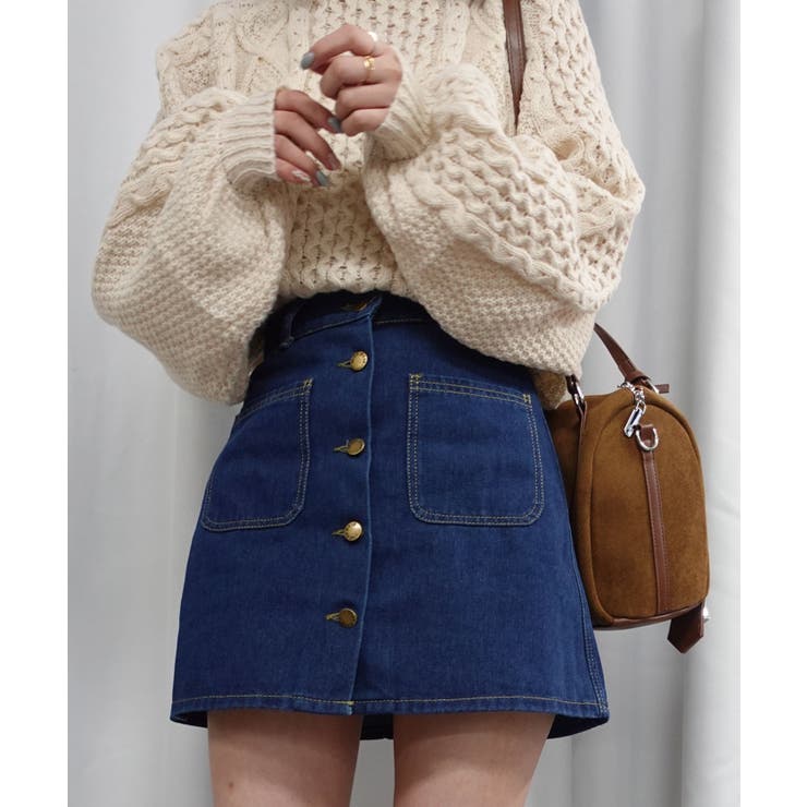 センターボタンミニスカート | CORNERS  | 詳細画像10 