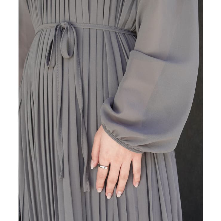 【オケージョン・フォーマル対応】プリーツワンピース | CORNERS  | 詳細画像19 