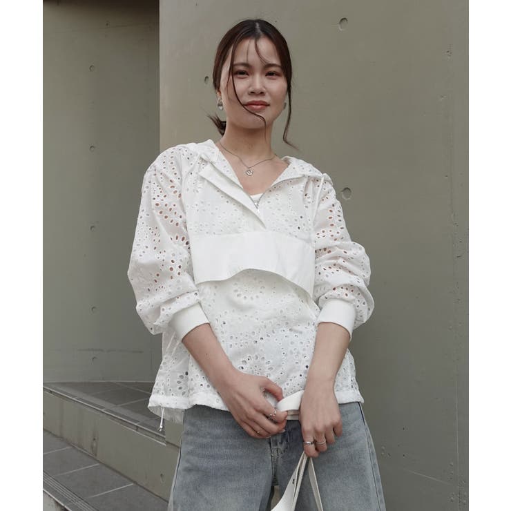 レースアノラックパーカー | CORNERS  | 詳細画像7 