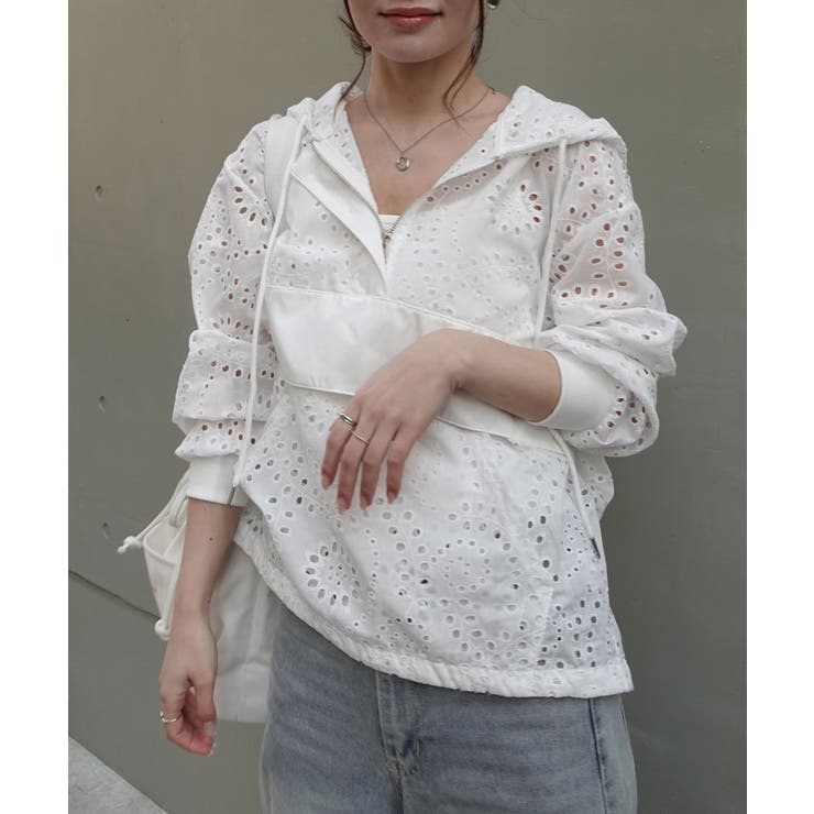 レースアノラックパーカー | CORNERS  | 詳細画像5 