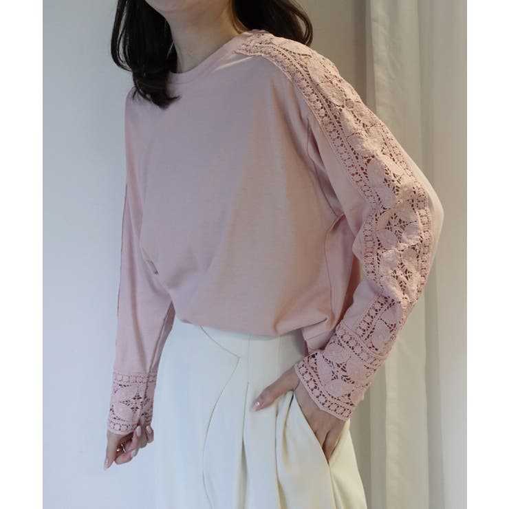 ピンク | 袖レーストップス | CORNERS 