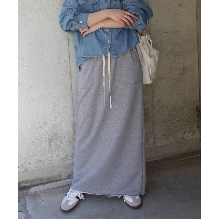 スウェットタイトロングスカート【セットアップ可能】 | CORNERS  | 詳細画像7 