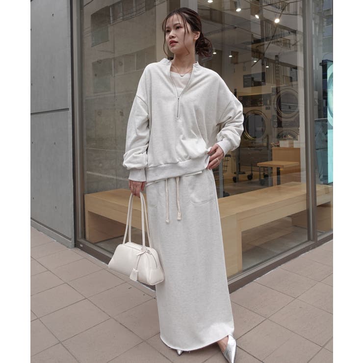 ハーフジップスウェット【セットアップ可能】 | CORNERS  | 詳細画像18 