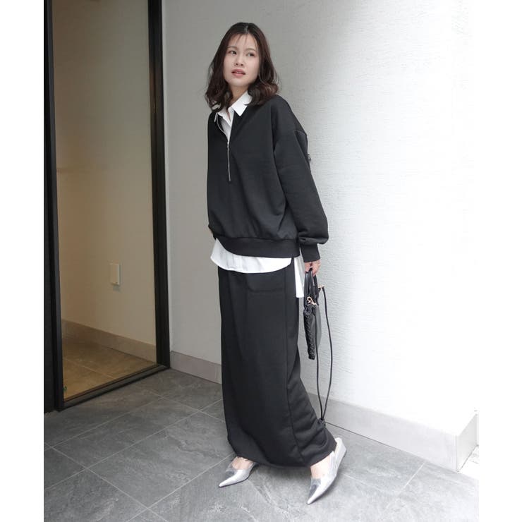 ハーフジップスウェット【セットアップ可能】 | CORNERS  | 詳細画像15 