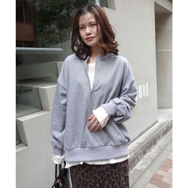 ハーフジップスウェット【セットアップ可能】 | CORNERS  | 詳細画像26 