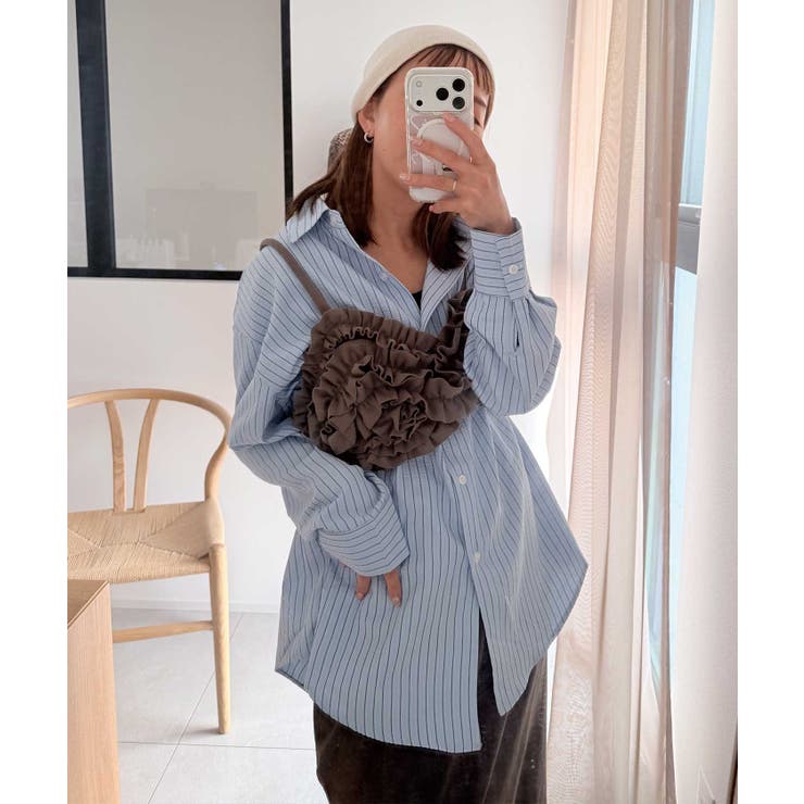 【CORNERS by shiosanb】3wayストライプシャツ | CORNERS  | 詳細画像4 