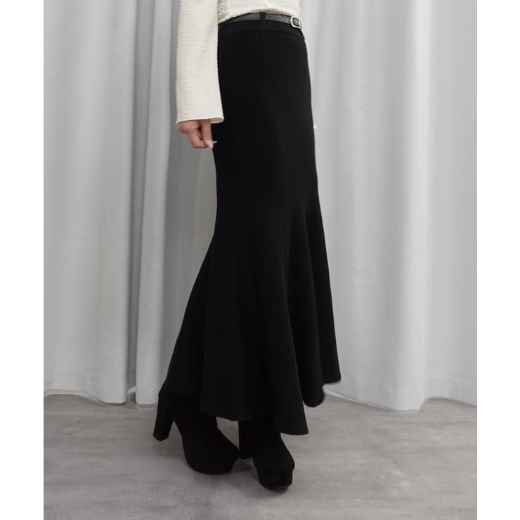 ニットマーメイドスカート【ベルトセット】 | CORNERS  | 詳細画像10 