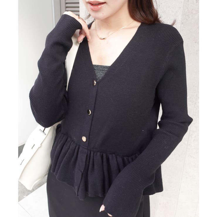 ペプラムカーディガンレイヤードワンピース | CORNERS  | 詳細画像13 