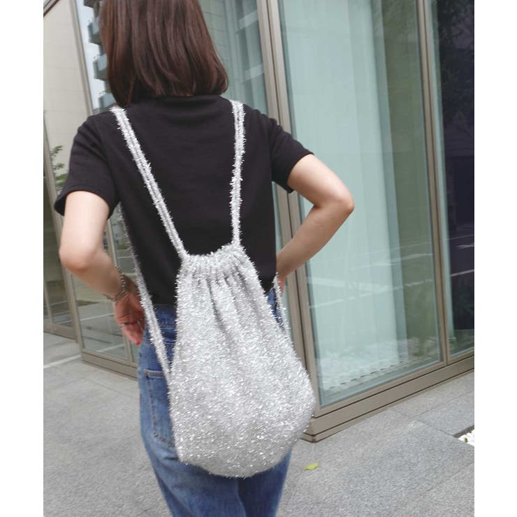 【美品】CARAMEL 花柄 ナップザック リッチな刺繍が大人気のRMPKシリーズに「ナップサック」が新登場