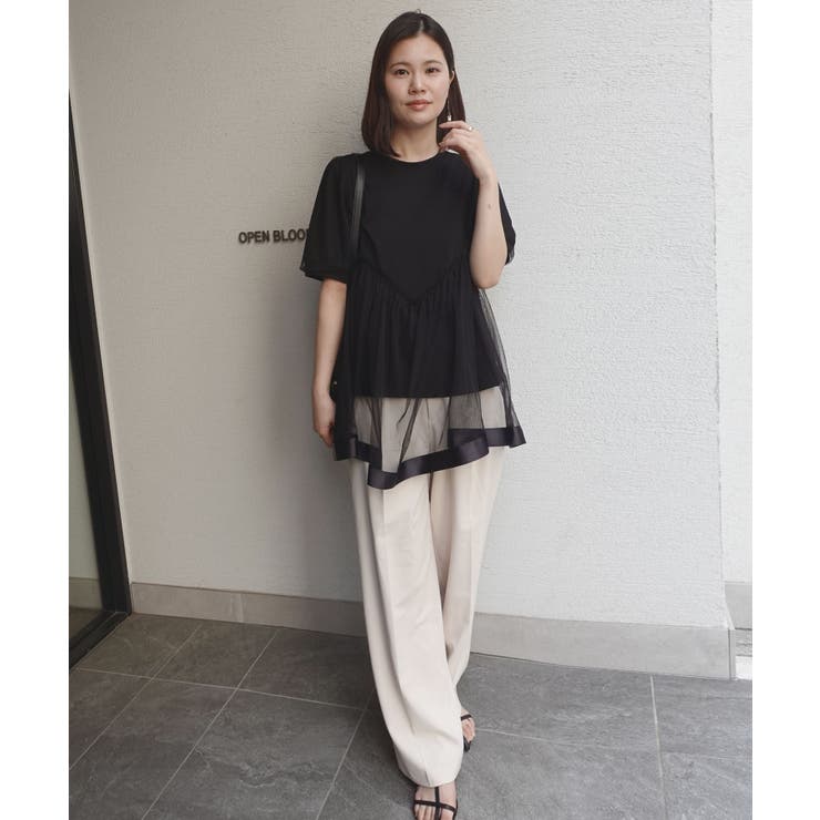 チュール切り替えペプラムTシャツ | CORNERS  | 詳細画像7 