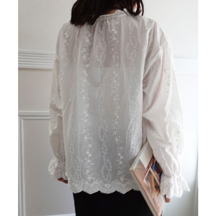 コットンレースフリルブラウス | CORNERS  | 詳細画像6 