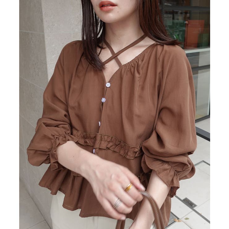 コットンフリルリボンブラウス | CORNERS  | 詳細画像18 