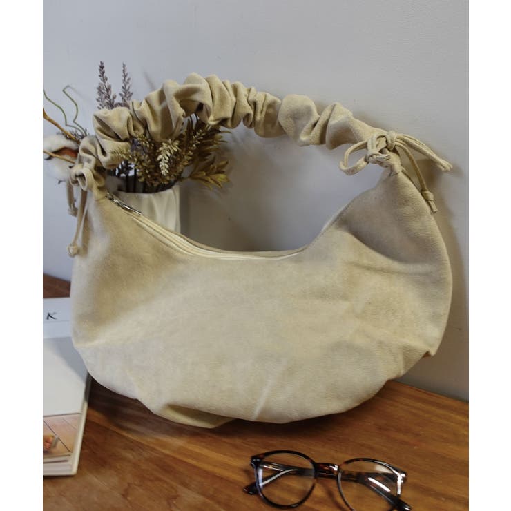 ベージュ | フェイクスエードショルダーバッグ | CORNERS 