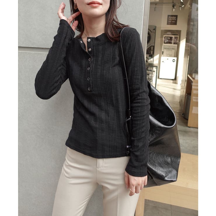 ヘンリーネックスリムフィットロンT | CORNERS  | 詳細画像17 