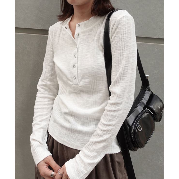 ヘンリーネックスリムフィットロンT | CORNERS  | 詳細画像6 