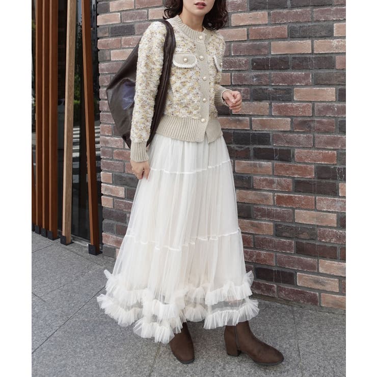 ツィードジャケット×チュールスカートセット | CORNERS  | 詳細画像21 