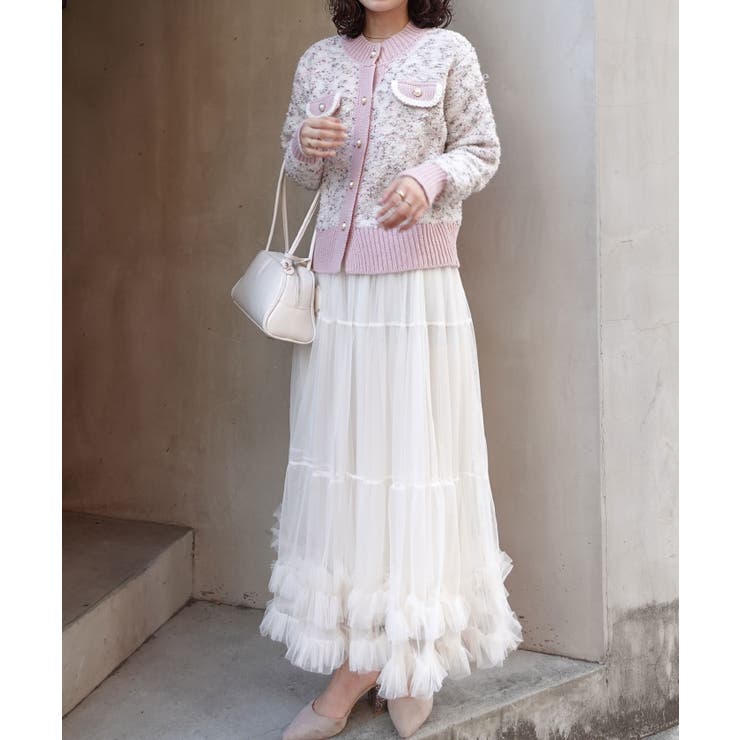 ツィードジャケット×チュールスカートセット | CORNERS  | 詳細画像15 