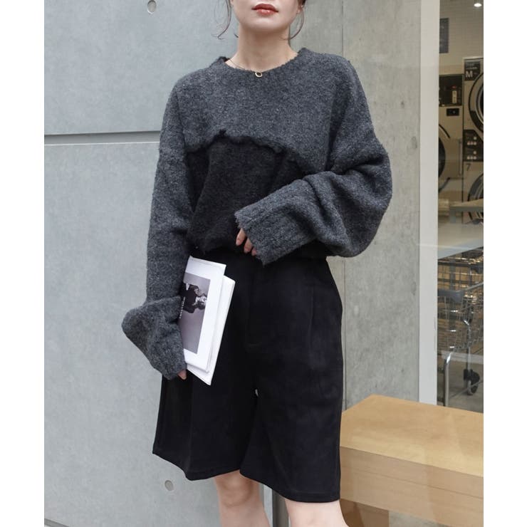 フリンジ配色ふわふわニット | CORNERS  | 詳細画像10 