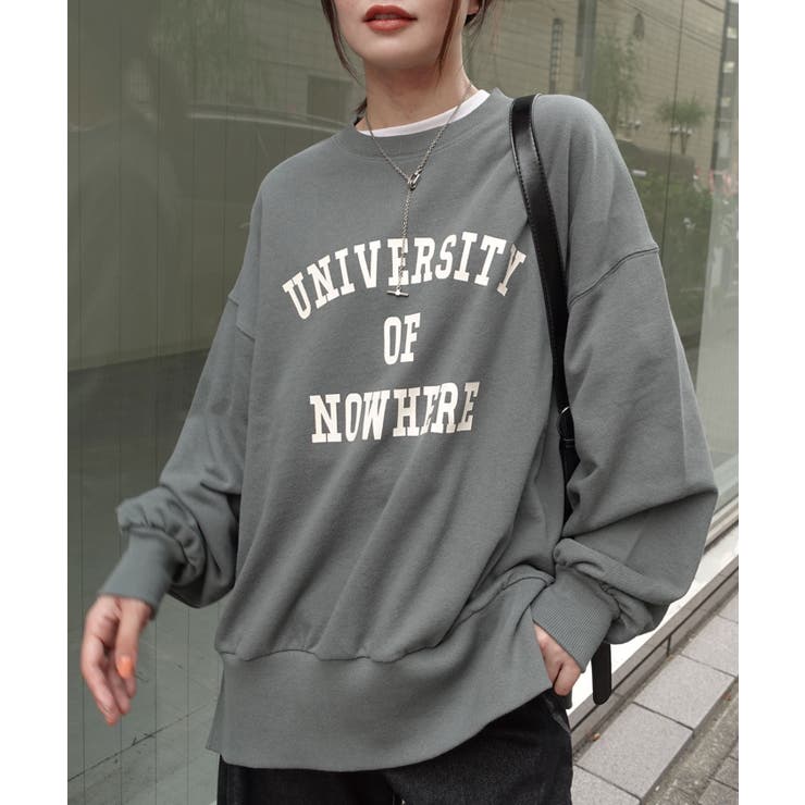 サイドスリットビッグカレッジスウェット | CORNERS  | 詳細画像19 