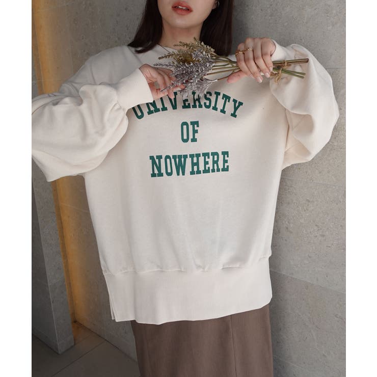 サイドスリットビッグカレッジスウェット | CORNERS  | 詳細画像5 