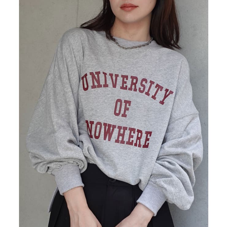 サイドスリットビッグカレッジスウェット | CORNERS  | 詳細画像10 