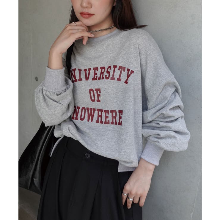 サイドスリットビッグカレッジスウェット | CORNERS  | 詳細画像11 