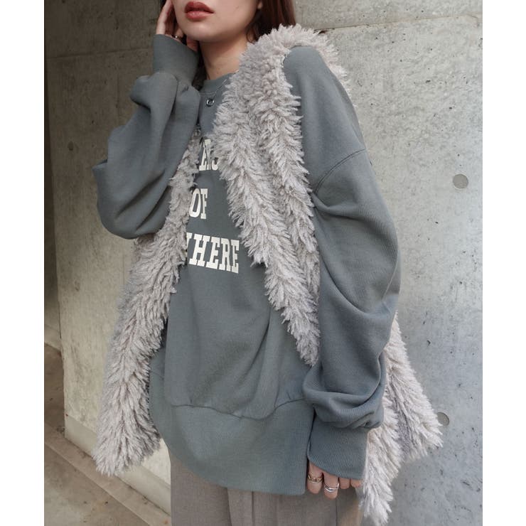 サイドスリットビッグカレッジスウェット | CORNERS  | 詳細画像14 