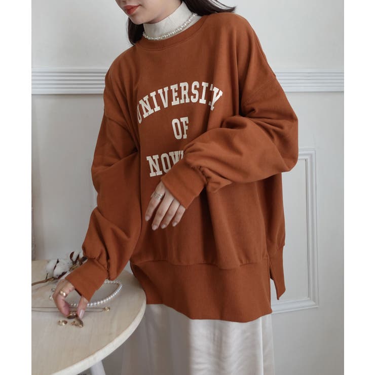 サイドスリットビッグカレッジスウェット | CORNERS  | 詳細画像18 