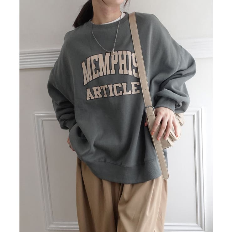 裏起毛カレッジロゴビッグシルエットスウェット | CORNERS  | 詳細画像19