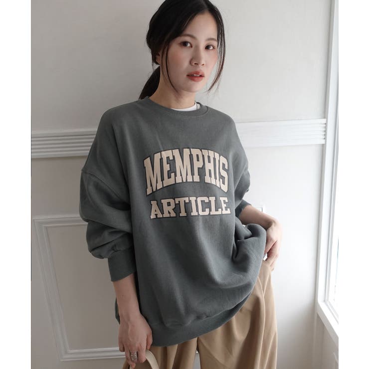 裏起毛カレッジロゴビッグシルエットスウェット | CORNERS  | 詳細画像18