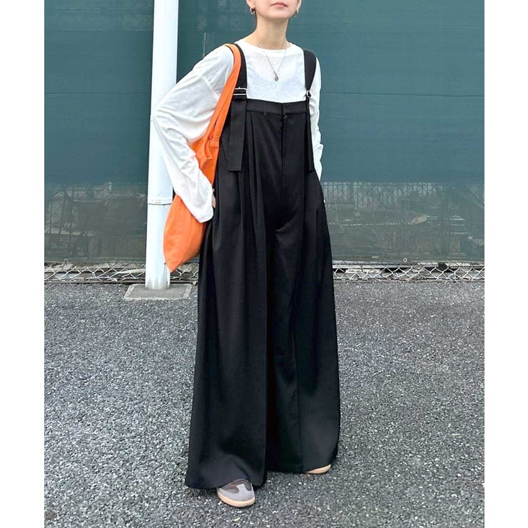 ブラック | 【CORNERS by KR】ワイドサロペット | CORNERS 