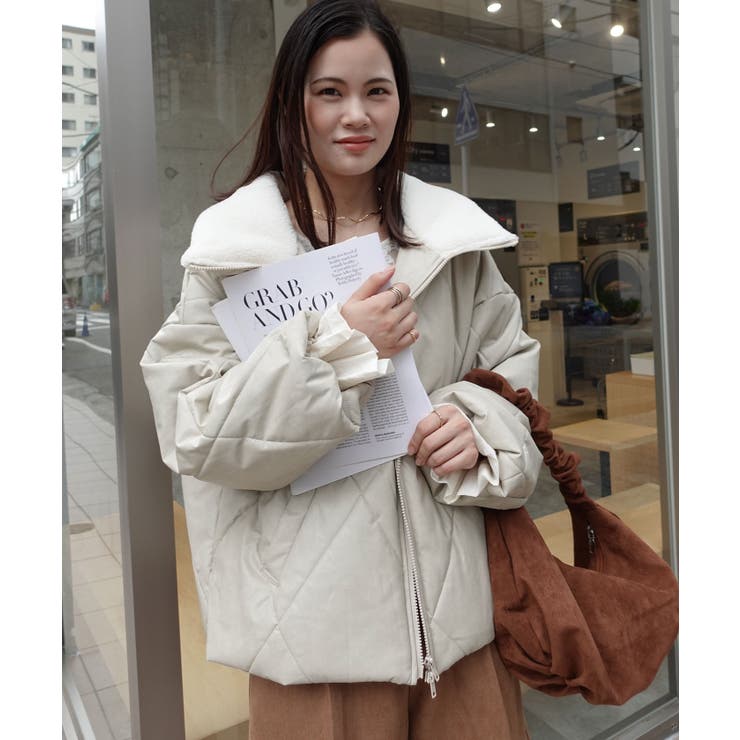 ビンテージプリントフェイクレザーブルゾン | CORNERS  | 詳細画像4 