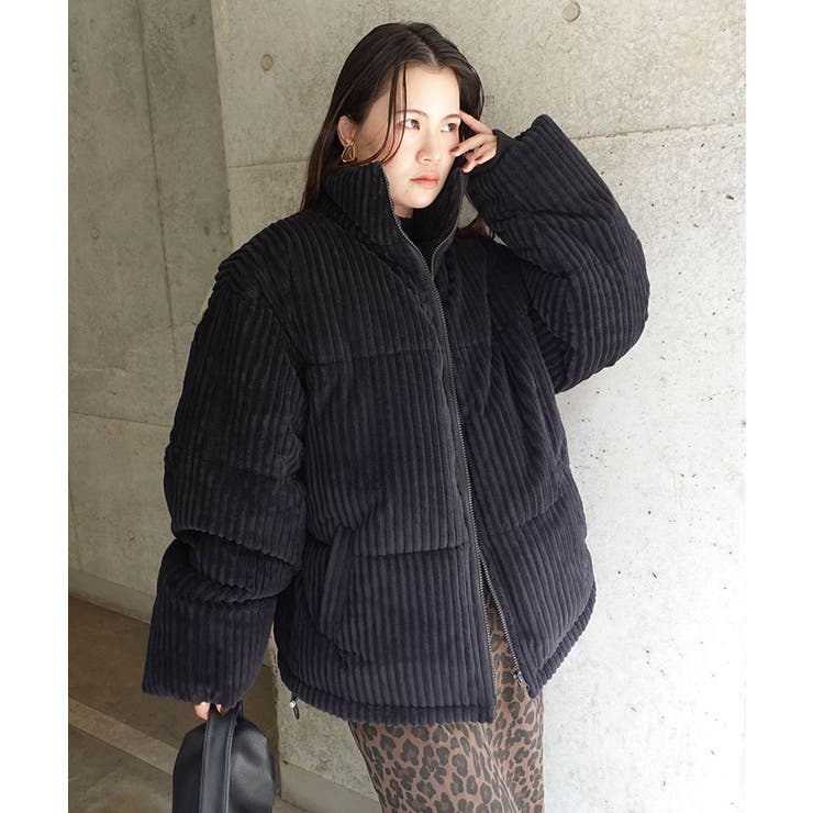 ブラック | ワイドコールスタンドブルゾン | CORNERS 