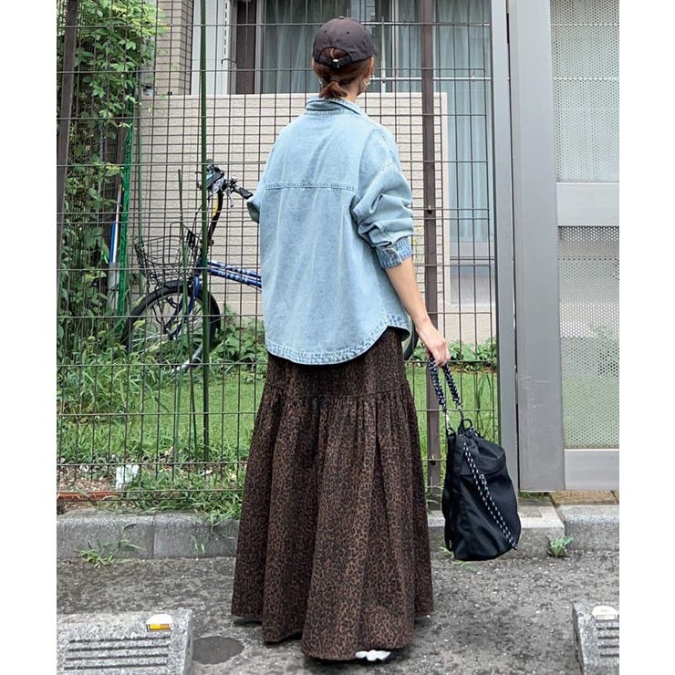 【CORNERS by KR】レオパードティアードスカート | CORNERS  | 詳細画像5 