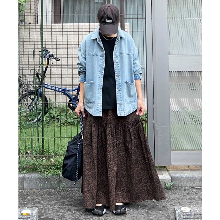 【CORNERS by KR】レオパードティアードスカート | CORNERS  | 詳細画像4 