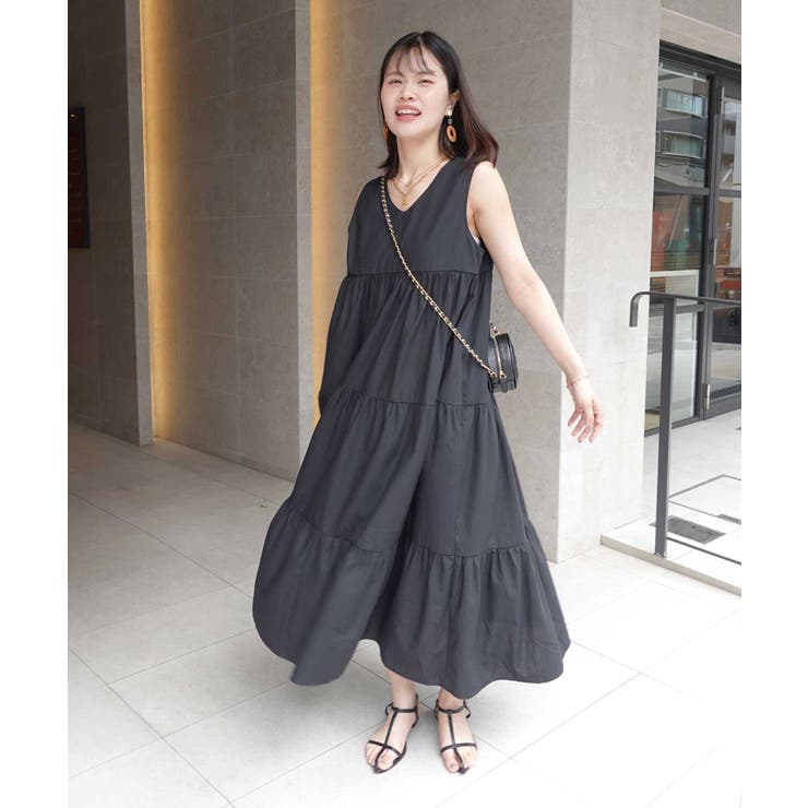 【CORNERS by yui】前後2wayティアードワンピース | CORNERS  | 詳細画像10 