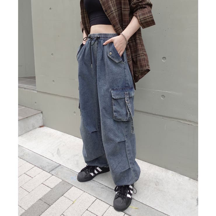 パラシュートデニムカーゴパンツ | CORNERS  | 詳細画像5 