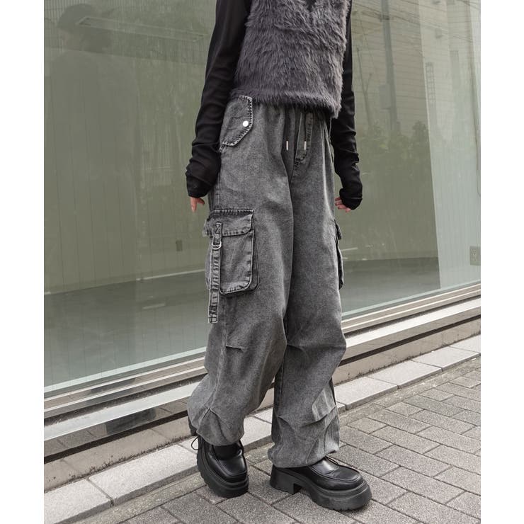 パラシュートデニムカーゴパンツ | CORNERS  | 詳細画像3 
